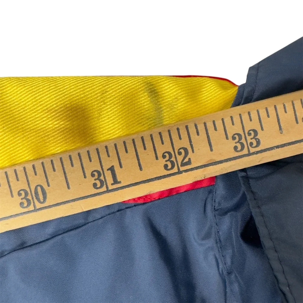 Vintage Bridgestone Cafe Racing Jacket Men's M Blue Yellow 70s 80s Swingster USA